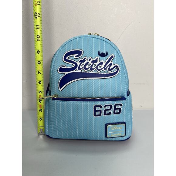 New Loungefly Team Stitch 626 Jersey Series Mini Cosplay Blue Backpack main image 11